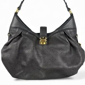 LOUIS VUITTON MAHINA LEATHER MONOGRAM BAG W/EXTENDER STRAP